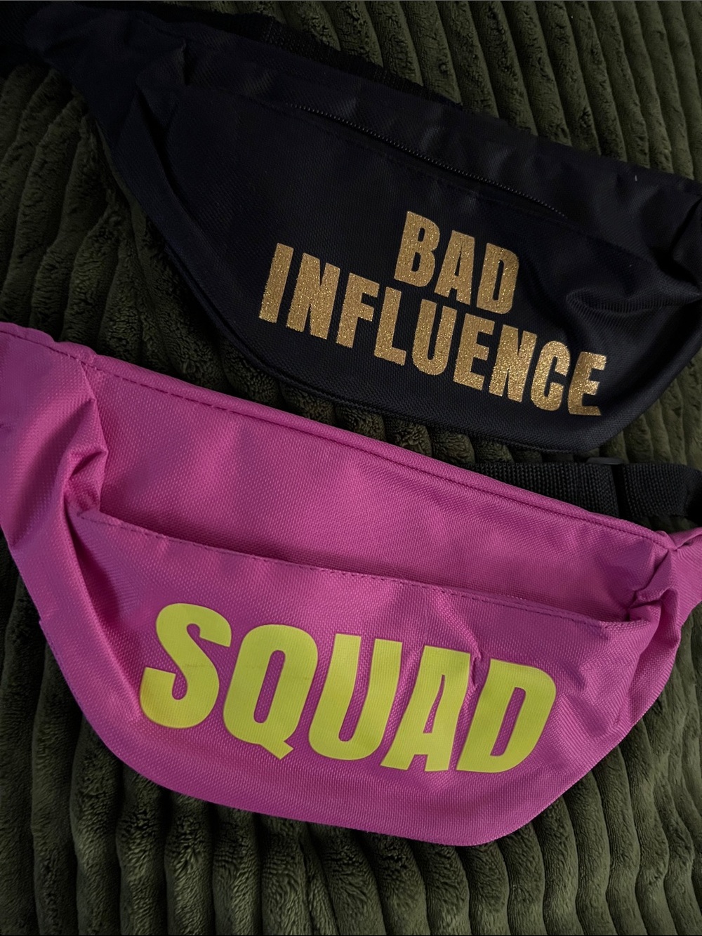 Waist Bags with Lettering ($5.00 each)